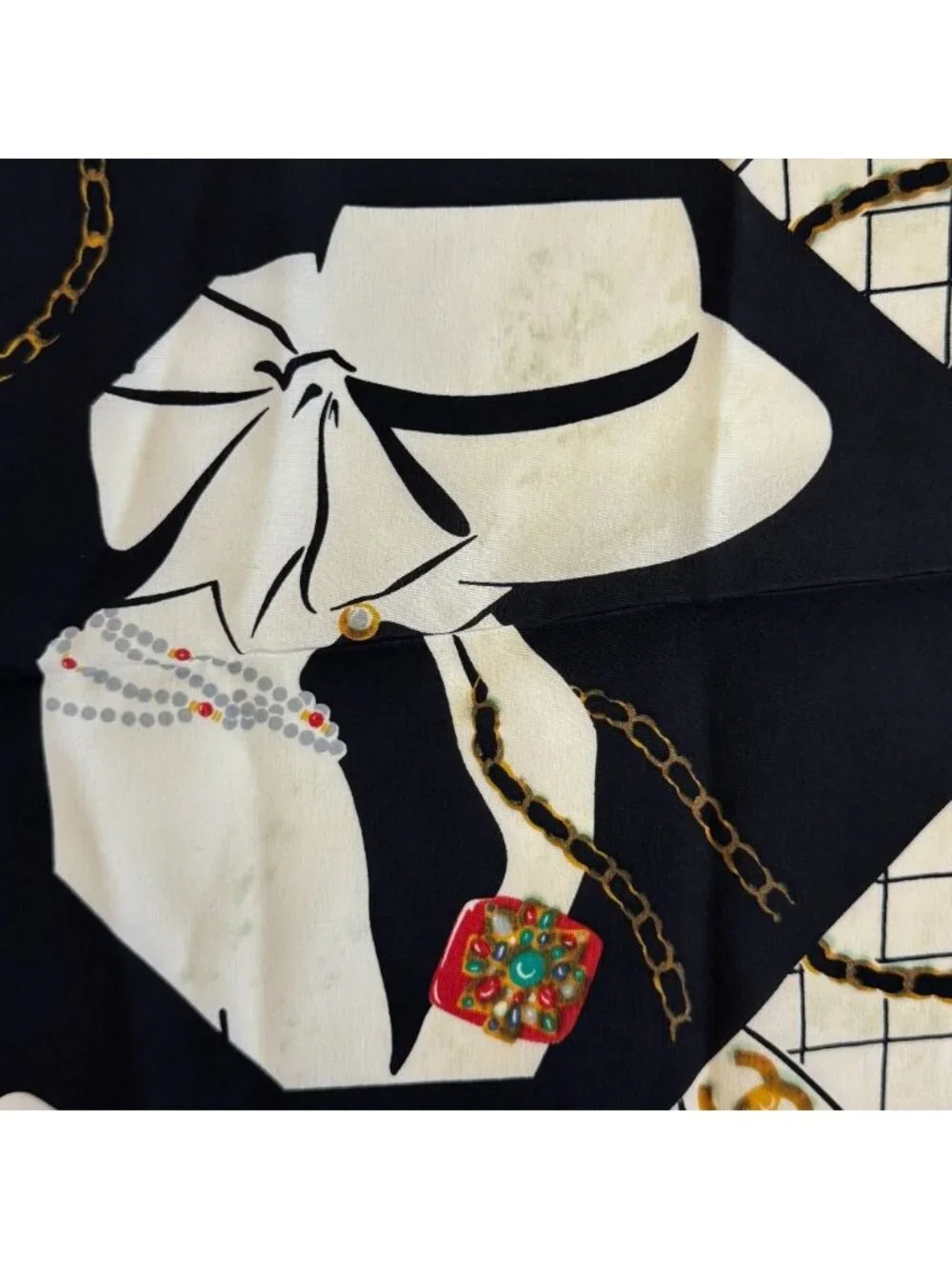 Chanel Mademoiselle Quilted Scarf